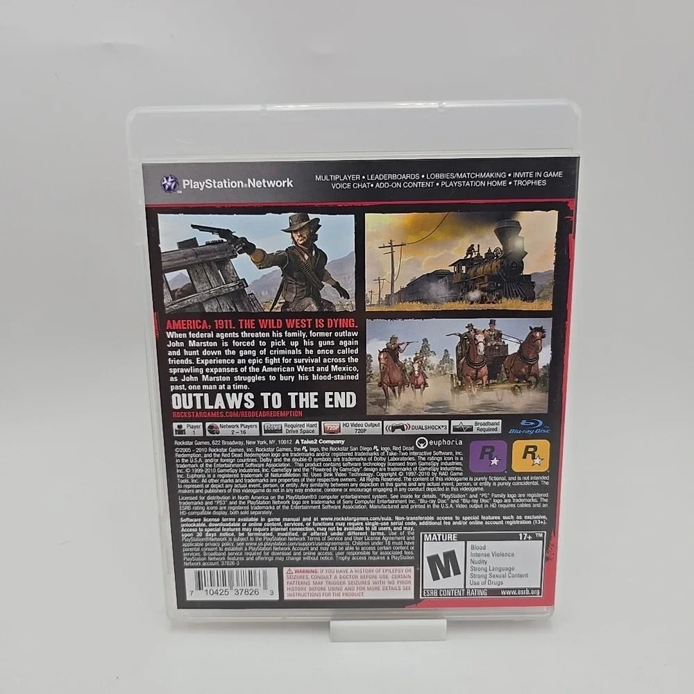 Red Dead Redemption‎ PS3 PlayStation 3 + Map Complete